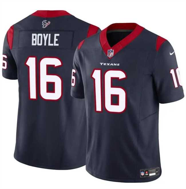 Men & Women & Youth Houston Texans #16 Tim Boyle Navy 2024 F.U.S.E Vapor Untouchable Stitched Jersey,We sell and wholesale Men & Women & Youth Houston Texans #16 Tim Boyle Navy 2024 F.U.S.E Vapor Untouchable Stitched Jersey on line form chian!
